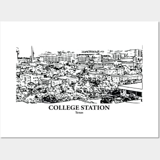 College Station - Texas Posters and Art